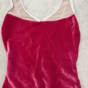 Velvet Pink Yumiko leotard XS